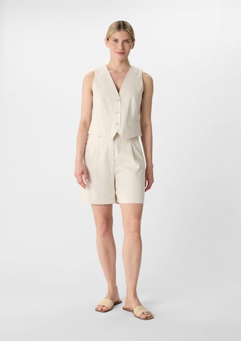 COMMA Loosefit Bandplooibroek in Beige