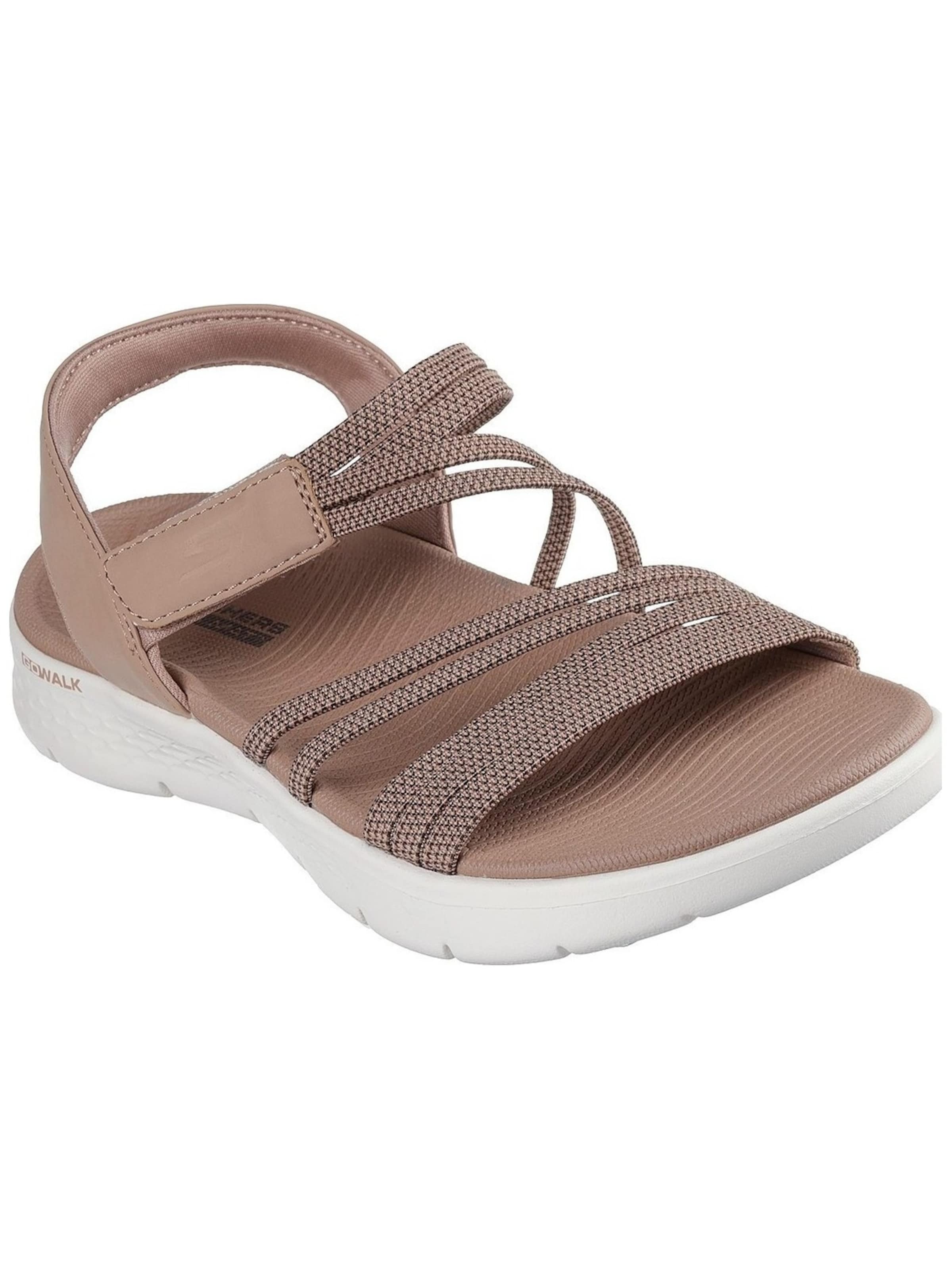 SKECHERS Sandale 'Skechers Go Walk Flex Sandal'‌‌‌‌ in Braun: Vorderseite