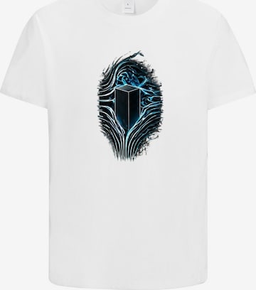 HUSKSWARE Shirt 'Grafik' in Weiß: Vorderseite