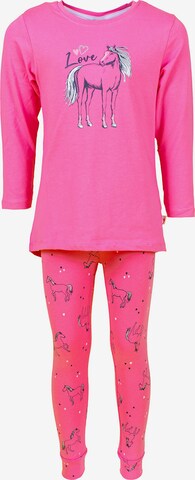 SALT AND PEPPER - Pijama 'Pre Spring' em rosa: frente