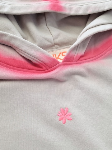 LIKS. Munich Bluzka sportowa 'Hoodie mit Patch DO IT - SimonaC' w kolorze beżowy