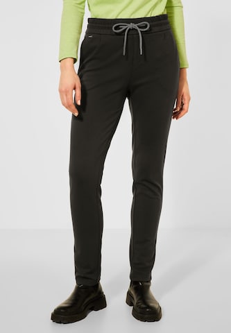 STREET ONE Slimfit Broek 'Bonny' in Groen: voorkant