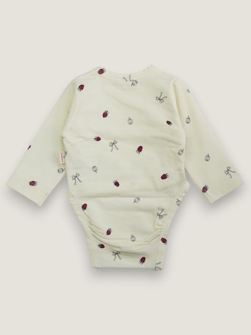 LouieLouie Sparkdräkt/body 'Wrap ∼ Raspberry and flowers' i vit