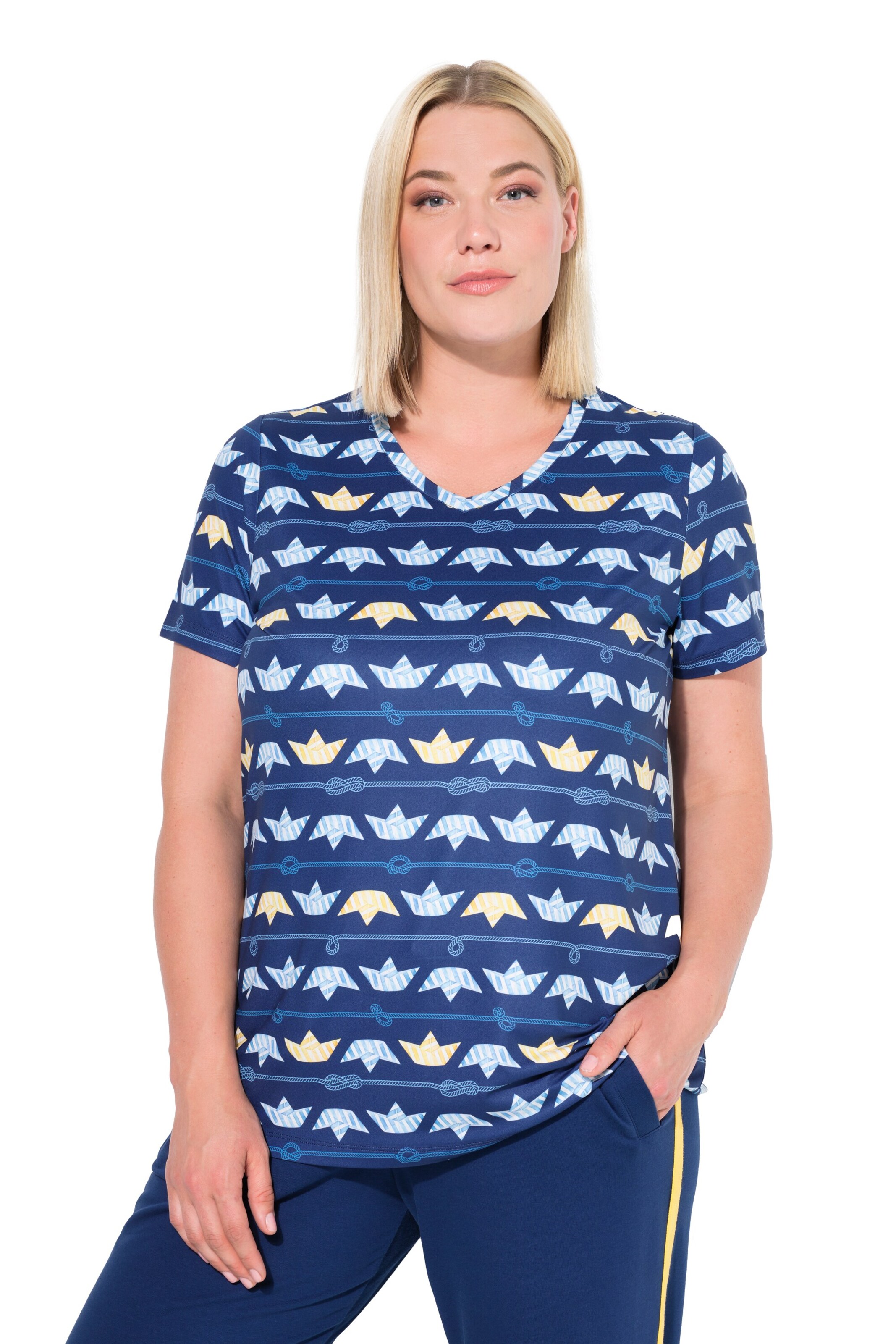 Ulla Popken Shirt in Blue: front