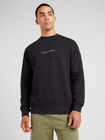 SCOTCH & SODA Sweatshirt in Black: front