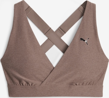 Soutien-gorge de sport PUMA en marron : devant