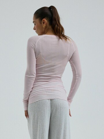 Seamless Basic Top ' Cotton ' in Pink
