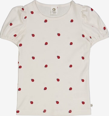 T-Shirt Müsli by GREEN COTTON en blanc : devant