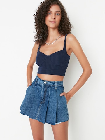 Trendyol Loosefit Szoknyák - kék: elől