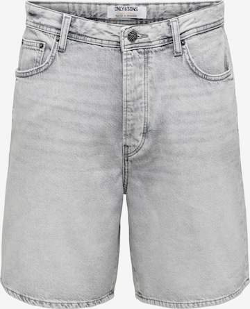 Only & Sons regular Τζιν 'ONSFADE' σε γκρι: μπροστά