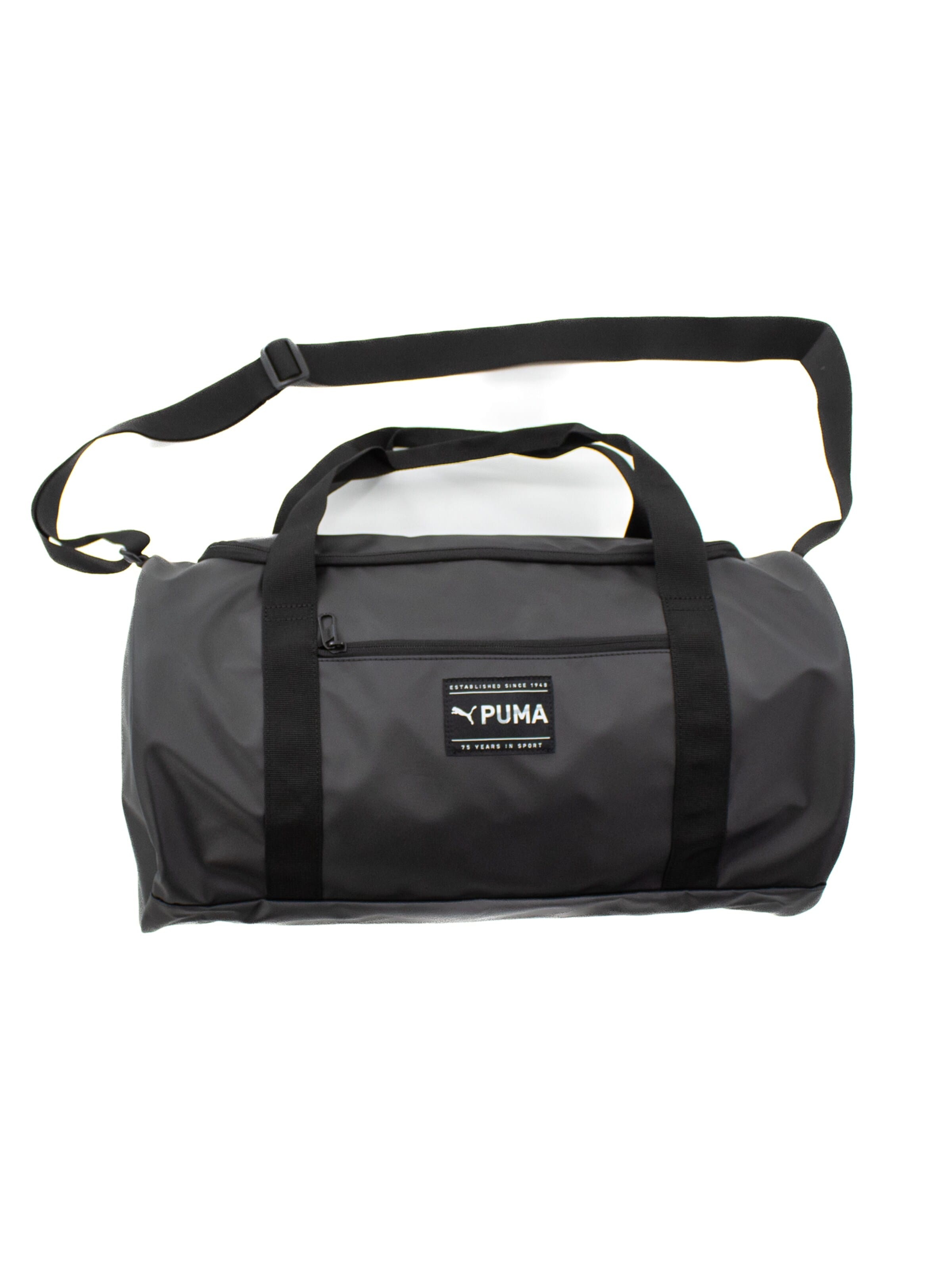 PUMA Sports Bag 'Fit Duffle BagTeambag' in Black: front