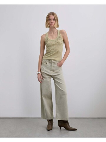 Scalpers Loosefit Τζιν σε μπεζ: μπροστά