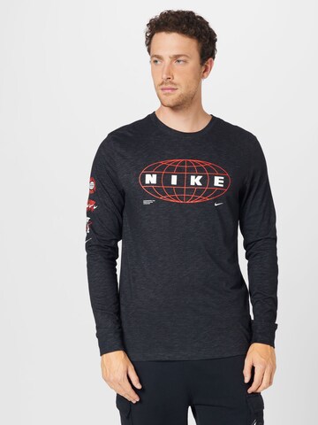 NIKE Funktionsshirt in Schwarz: predná strana