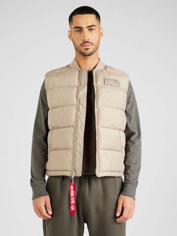 ALPHA INDUSTRIES Weste in Beige: predná strana