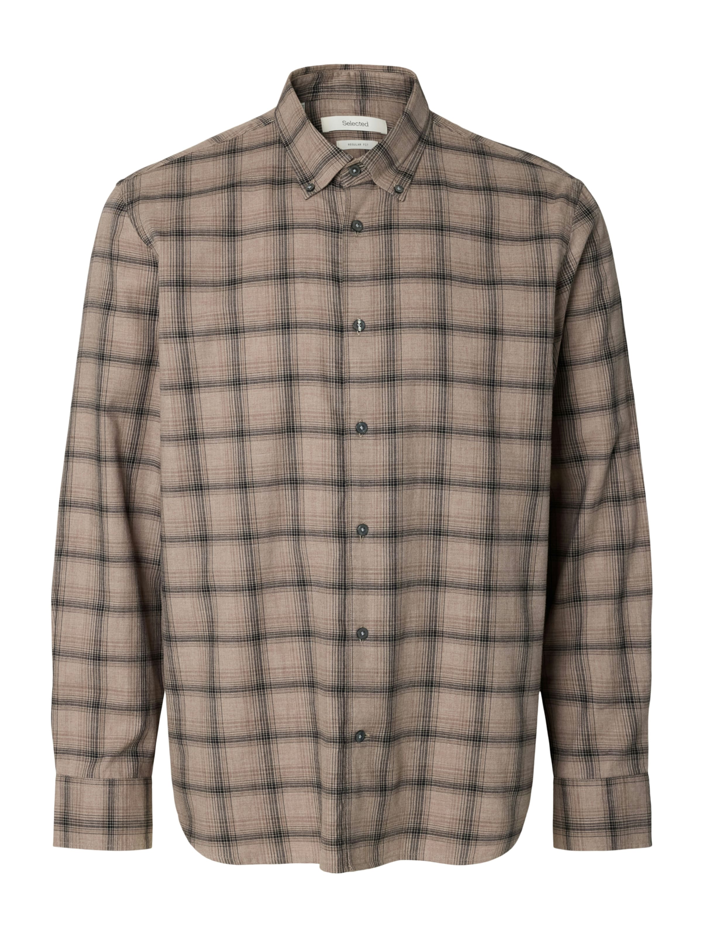 SELECTED Overhemd 'SLMCole' in Beige: voorkant