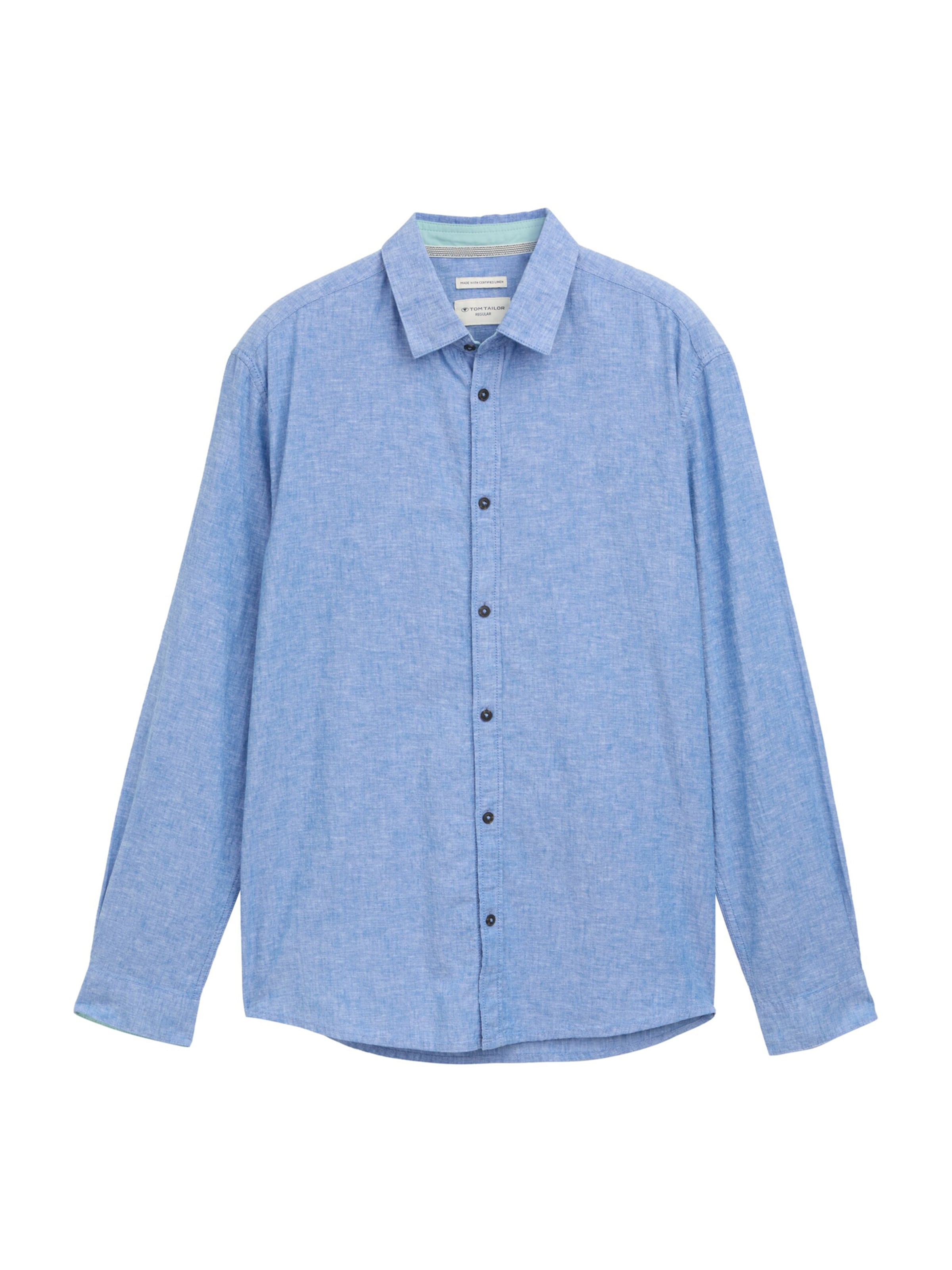TOM TAILOR Overhemd in Blauw: voorkant