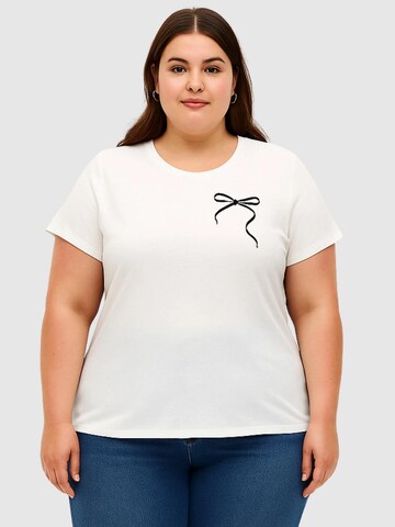 T-shirt Vero Moda Curve en blanc