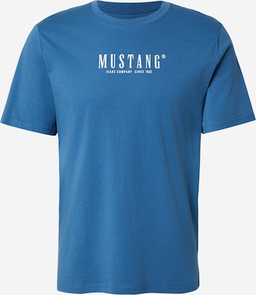 mėlyna MUSTANG Marškinėliai 'Style Austin': priekis