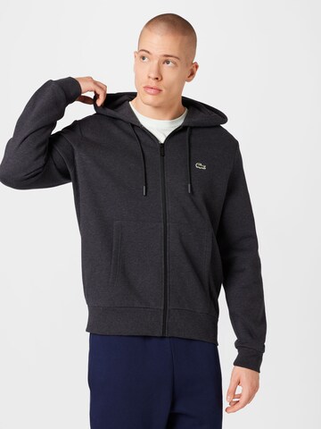 LACOSTE Sweatjakke i grå: forside
