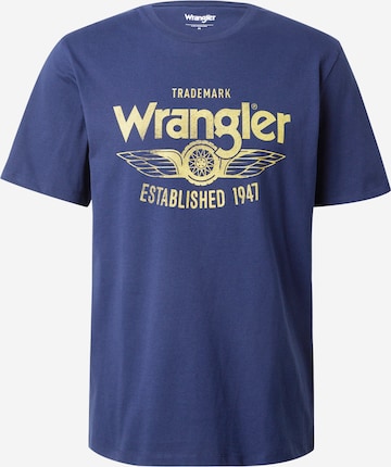 mėlyna WRANGLER Marškinėliai 'AMERICANA': priekis