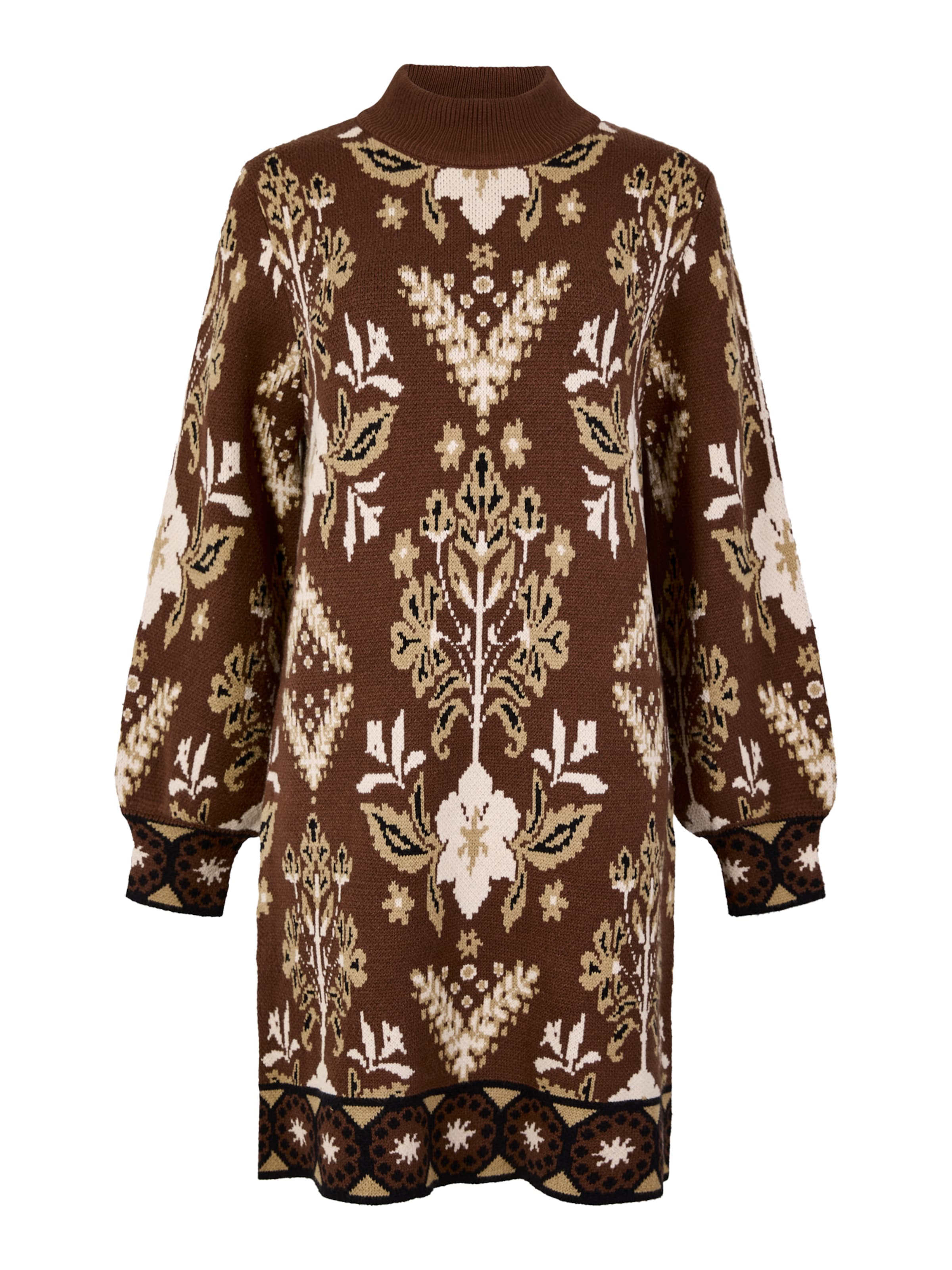 Robes en maille Apricot en marron : devant