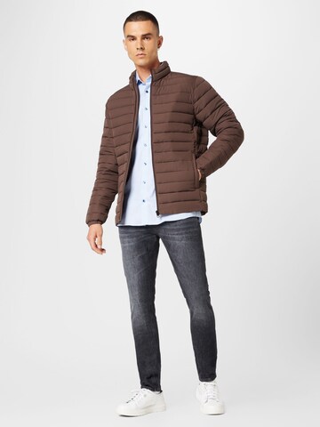 JACK & JONES Prehodna jakna | rjava barva