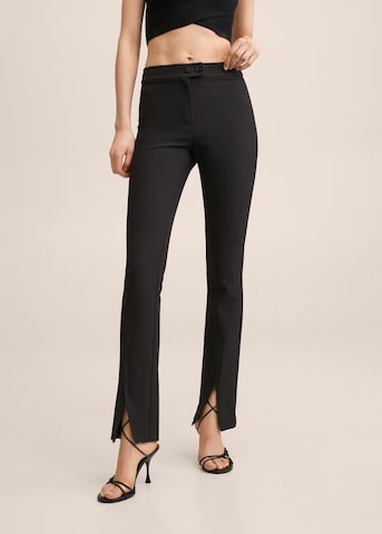 MANGO Flared Pants 'Amy' in Black: front