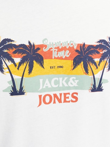 balta JACK & JONES Marškinėliai 'SUMMER VIBE'