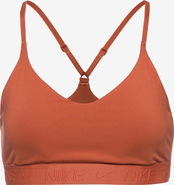 NIKE Bustier Sport-BH 'Indy' in Orange: predná strana