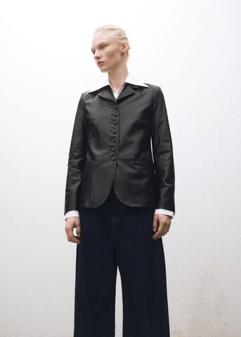 MANGO Blazer 'Malev' in Black: front