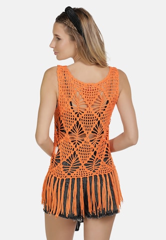 Tops en tricot IZIA en orange