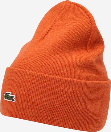 LACOSTE - Gorra en naranja: frente