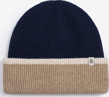 Roeckl Muts ' TWO SIDE KNIT ' in Blauw: voorkant