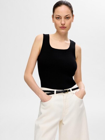 Top in maglia 'Jenny' di SELECTED FEMME in nero: frontale