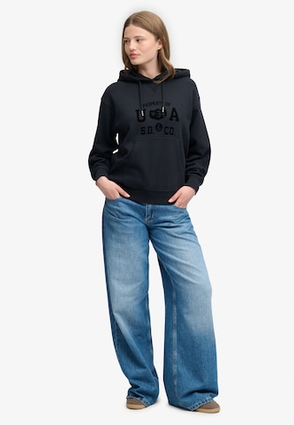 Superdry & Co Sweatshirt 'Athletic' in Zwart