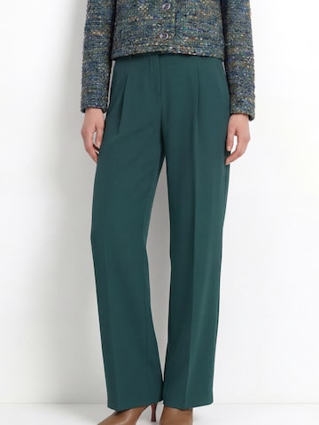 Regular Pantalon à pince Rich & Royal en vert : devant