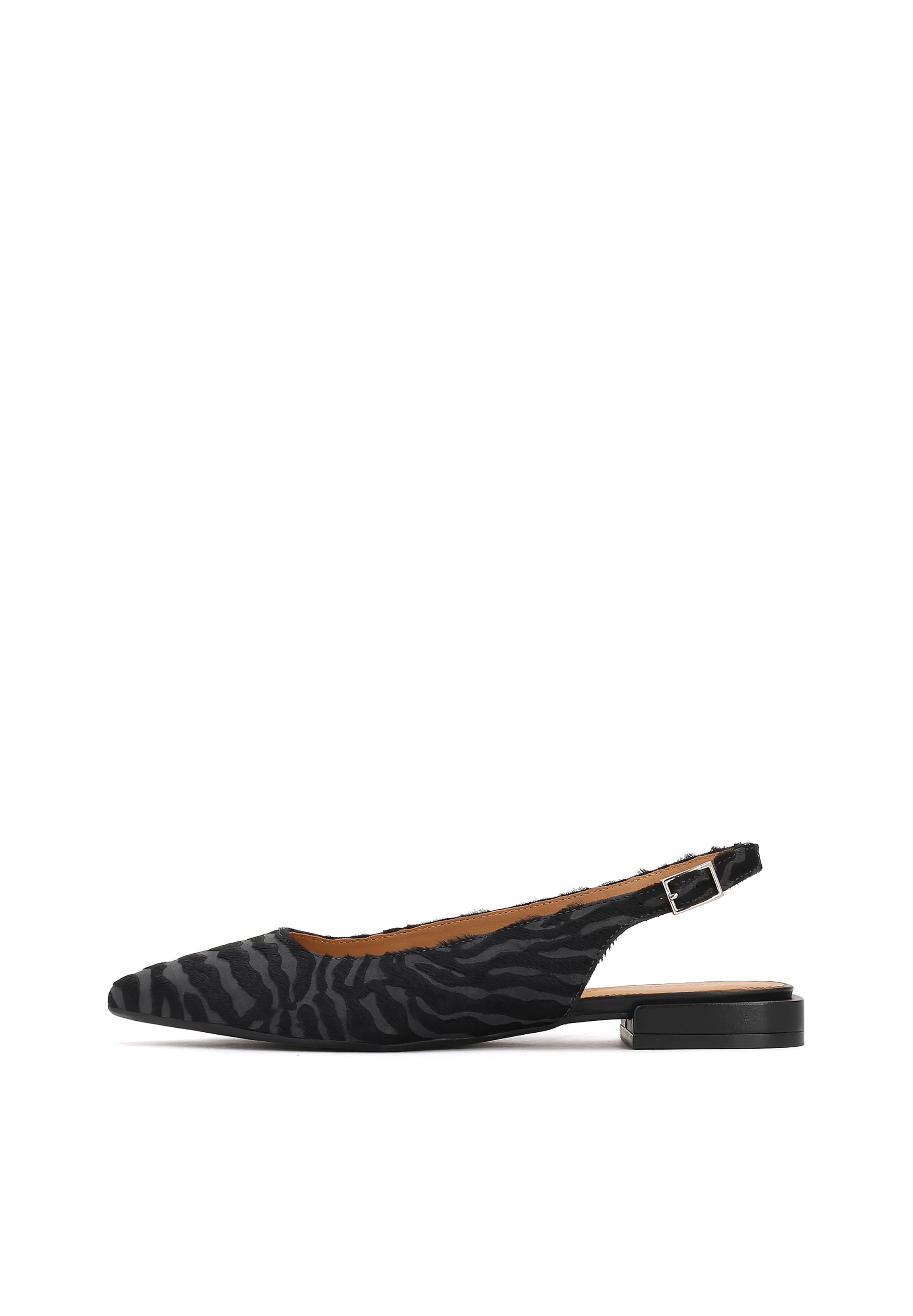 KazarOtvorene balerinke - crna boja: prednji dio