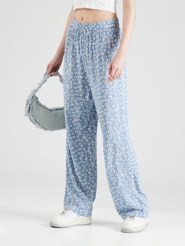 PIECES Regular Trousers 'NYA' in Blue: front