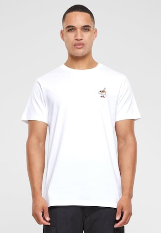 T-Shirt 'Peace Noodles' Mister Tee en blanc : devant