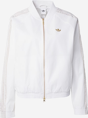 ADIDAS ORIGINALS Преходно яке в бяло: отпред