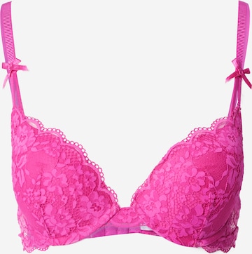 Lindex Bralette Bra 'Malva' in Pink: front