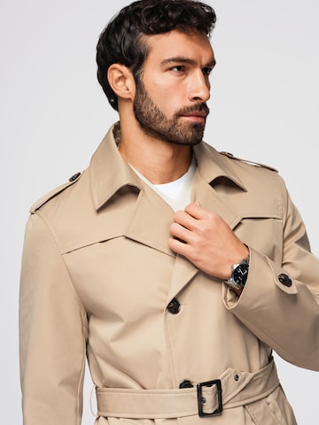 Ombre Between-Seasons Coat in Beige