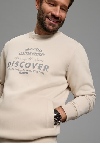 Man's World Sweatshirt in Beige