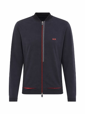 SCR. Sweat jacket 'SAM' in Black: front