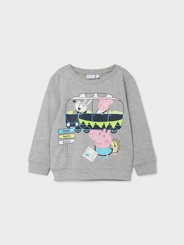 NAME IT Sweatshirt 'NMMPEPPAPIG' in Grey