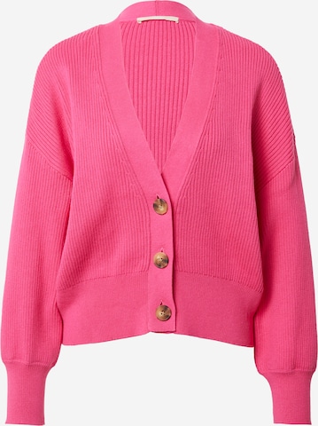 ESPRIT Knit cardigan in Pink: front