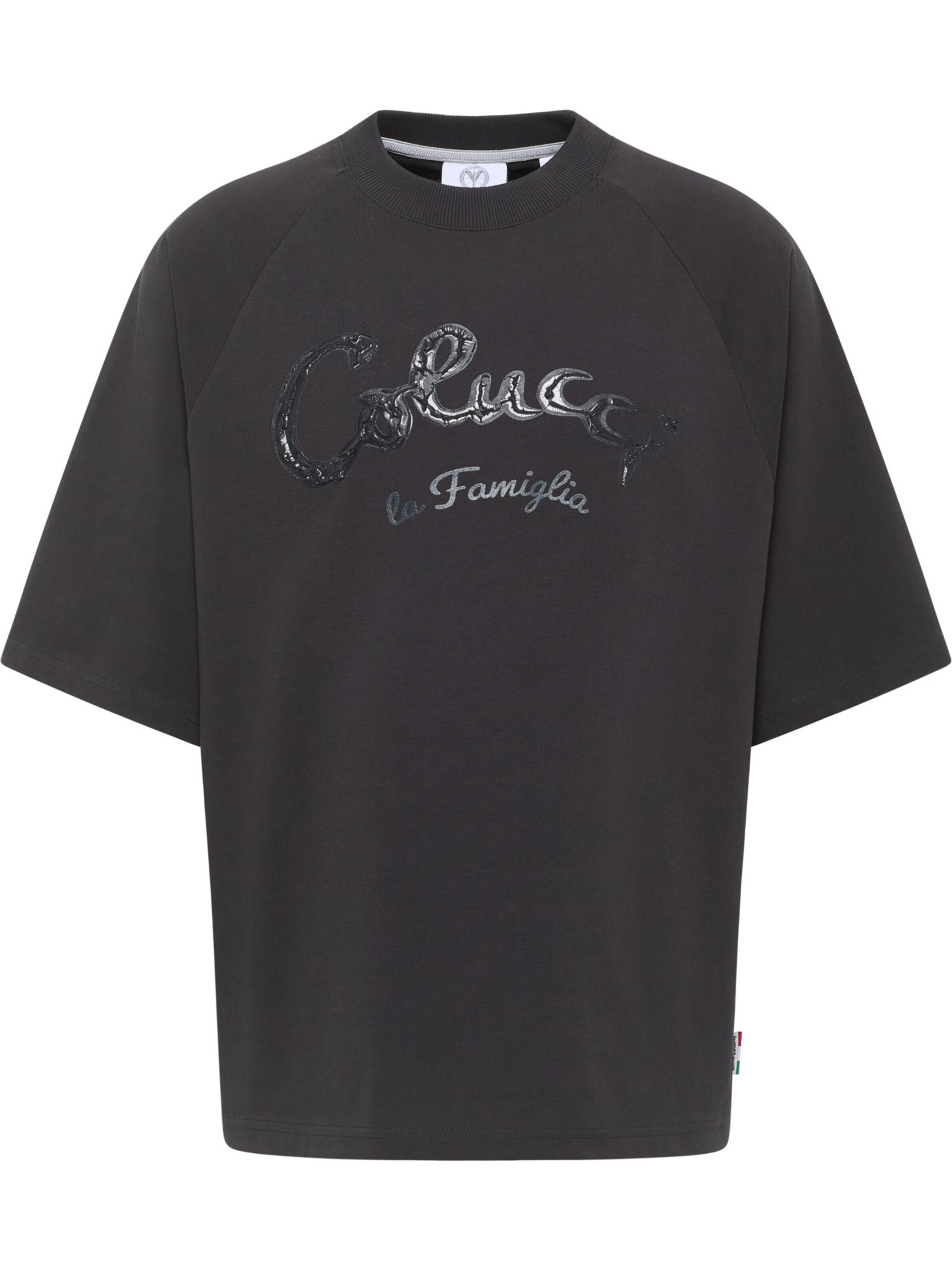 Carlo Colucci Shirt 'Donevski' in Zwart: voorkant