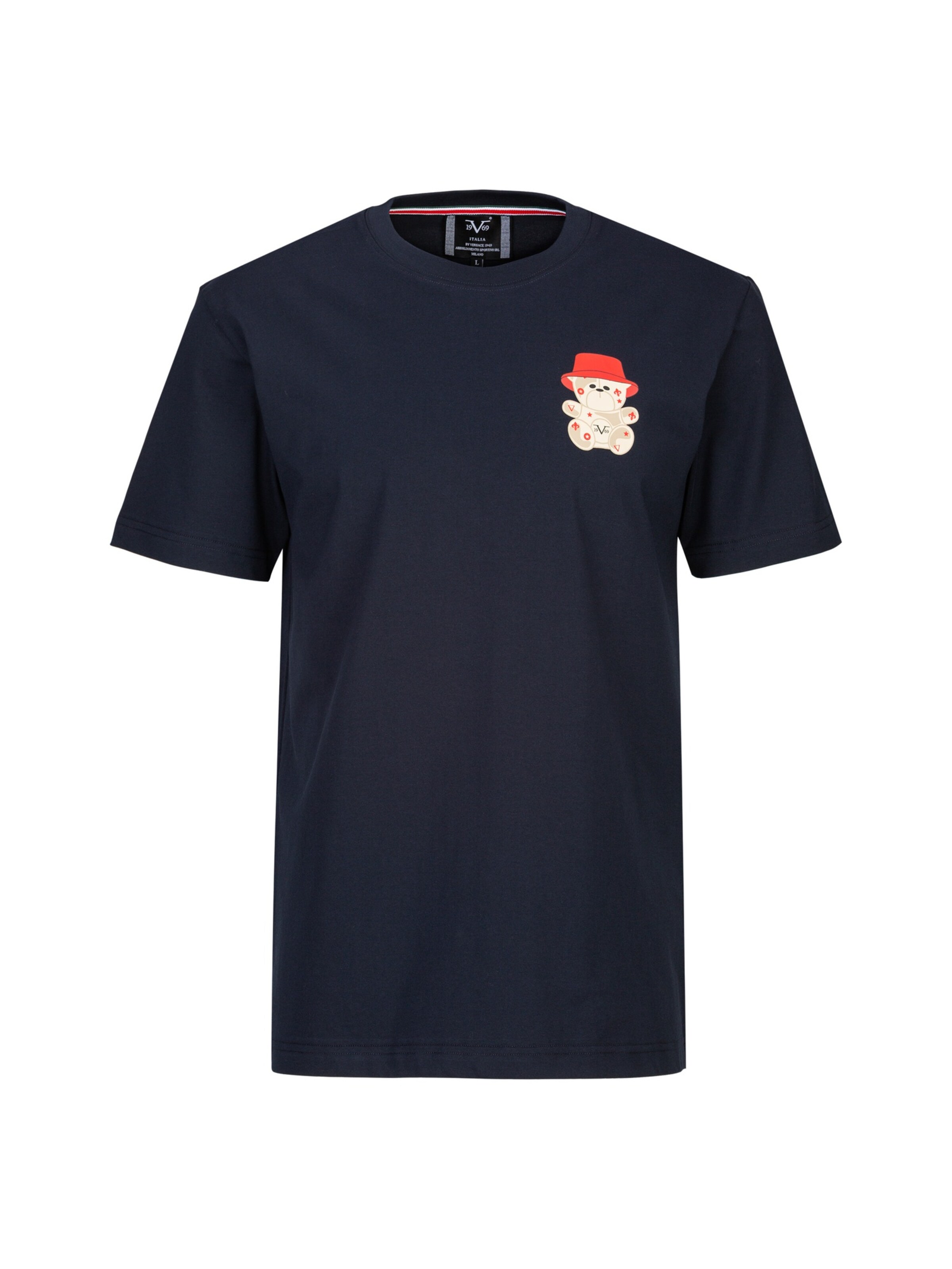19V69 ITALIA Shirt 'Rafael Bucket Hat Teddy' in Blue: front