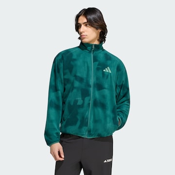 ADIDAS TERREX - Casaco de velo funcional em verde: frente