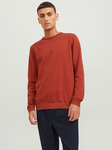 Pull-over JACK & JONES en orange : devant